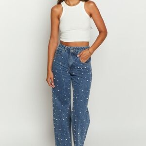 Beginning Boutique Blue Jeggings with Unique Style